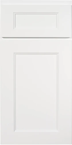 Unassembled Aria White cabinets