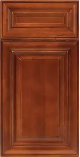 Assembled Coffee Cherry cabinets