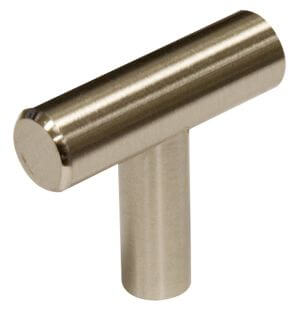 Solid Steel T Bar Knob (Brushed Nickel)