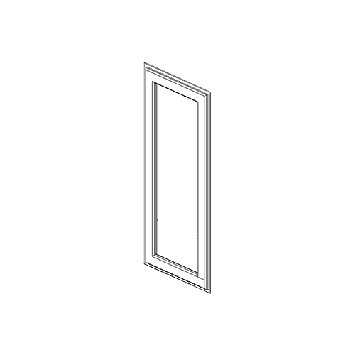 30" HIGH WALL MULLION DOOR CABINET 1 DOOR 2 ADJUSTABLE SHELVES GLASS NOT INCLUDED