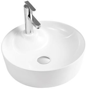 Ceramic round vessel  sink 17 1/5