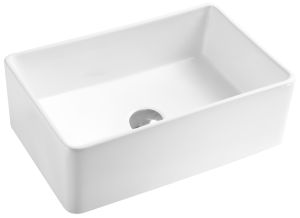 Single Porcelain Apron-Front Sink 30