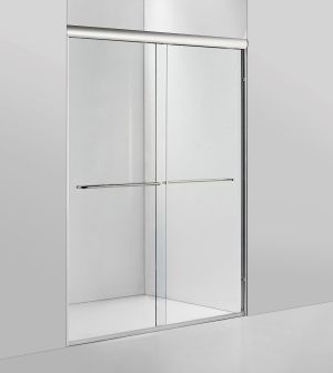 Bypass Shower door (8mm)thick tempered glass 60
