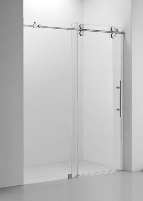 Frameless shower door (10mm)thick tempered glass 60