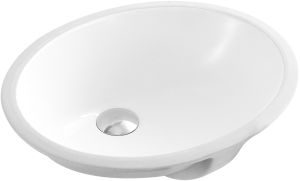 Ceramic oval undermount sink 18 1/2