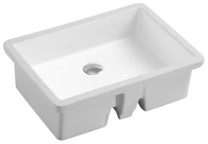 Ceramic square undermount sink 21 3/4