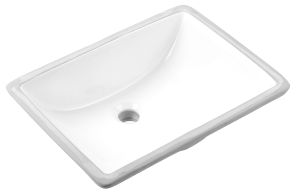 Ceramic square undermount sink 20 1/4