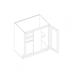 Aria White 36" Base Blind Corner Cabinet