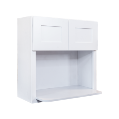 Livingston White Shaker Wall Microwave Shelf 30"W x 30�H