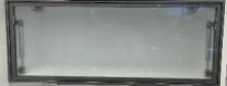 Venice Glossy Gray GLASS DOOR - 33"W X 12"H