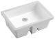Ceramic square undermount sink 19 1/2