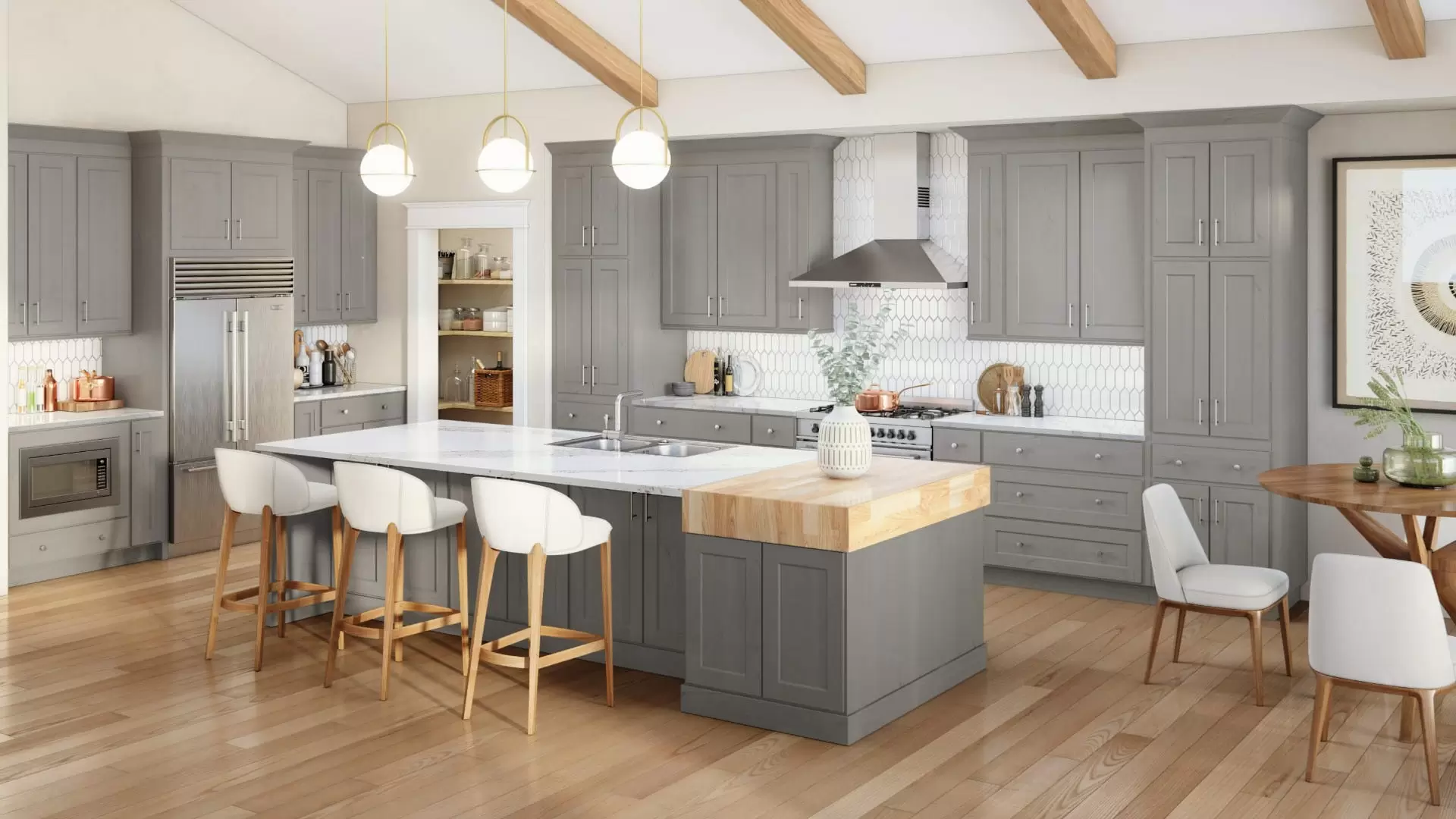 Frameless RTA Kitchen Cabinets: Streamlined Elegance for Modern Homes