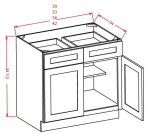 Smoky Gray BASE CABINET 30 