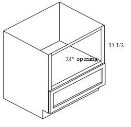 Smoky Gray BASE BUILD IN MICROWAVE CABINET 27 