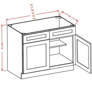 Smoky Gray SINK BASE 24 