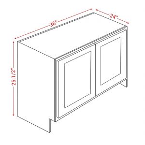 Smoky Gray 36 FARMER SINK BASE CABINET 