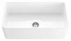 33” Fireclay Sink White Glossy