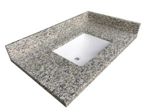 Single Sink Tiger Skin Granite Vanity Top 25.5