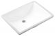 Ceramic square undermount sink 18 1/8